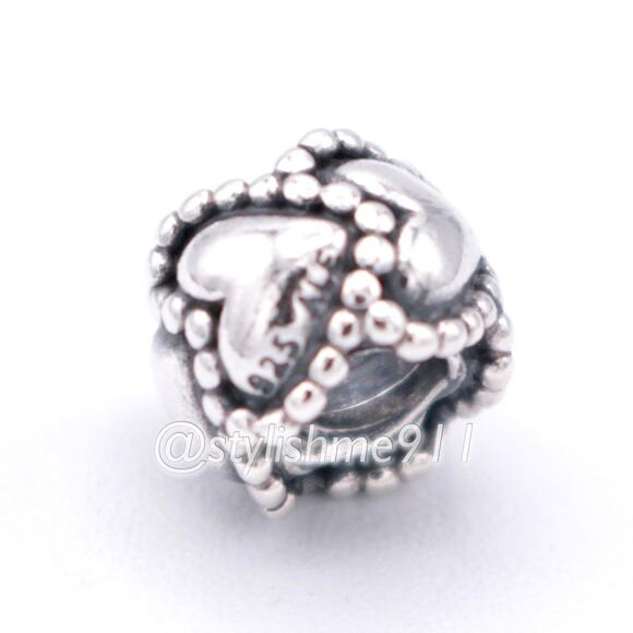 Authentic PANDORA Everlasting Love Charm - Picture 7 of 9